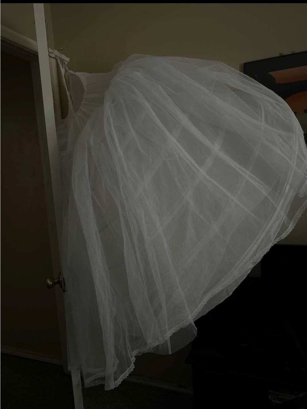 White Layered Tulle Petticoat